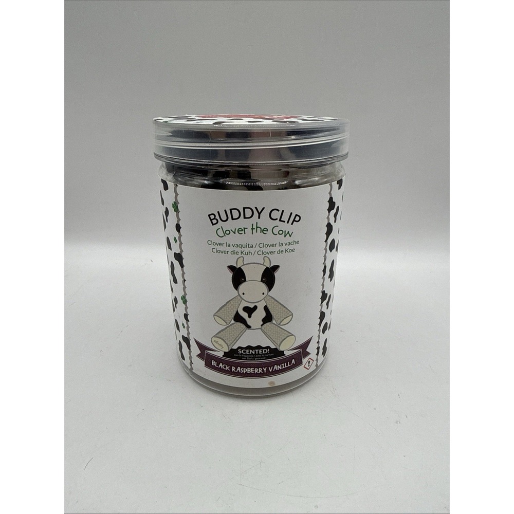 NEW Scentsy Clover The Cow Buddy Clip Black Raspberry Vanilla Scented